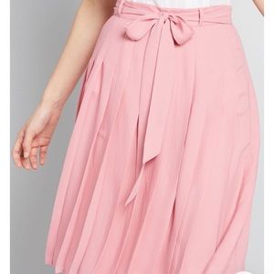 Pink ModCloth pleated skirt